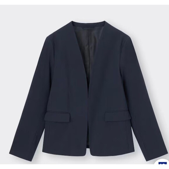 GU Collarless Jacket Size XL Navy New with tags - Picture 8 of 9